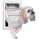 Ideal Pet Products Air Seal Haustiertür mit Teleskoprahmen, Medium, 16,8 x 28,6 cm Klappengröße