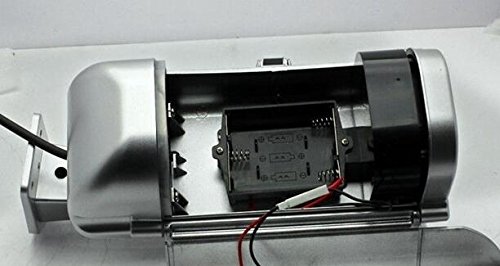 BW Caméra factice de vidéosurveillance extérieure à énergie solaire avec lumières LED infrarouges clignotantes et détection de capteur humain