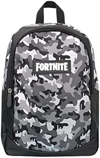 FORTNITE - Kids Backpack Camo Design School Backpack - 2 Spacious Compartments - Padded - Adjustable Straps - Children/Teen Backpack
