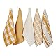 DII Everyday Basic Kitchen Collection Großes Geschirrtuch-Set aus gewebter Baumwolle, Honey Gold, 18x28, 5