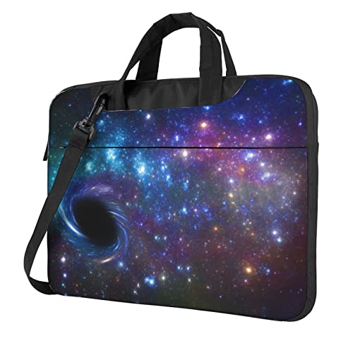 Funda bandolera de 14 pulgadas azul con mariposas para portátil