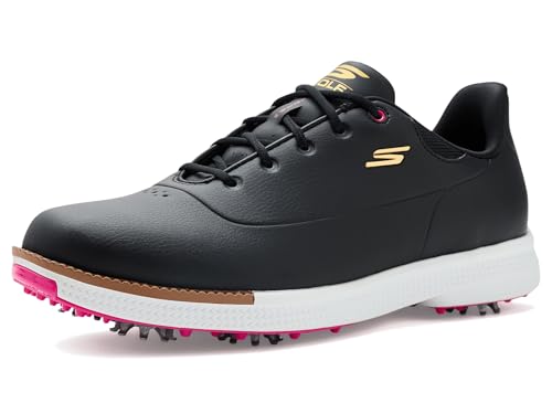 Skechers Womens Waterproof Jasmine 2 Golf Shoe, Black Pink, 2.5 UK