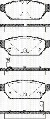 Kit plaquettes de frein Triscan 8110 42005 pour système frein à disque