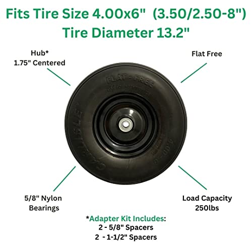 Easy Fit 4.00-6 Flat-Free Wheel Assembly for Residential Wheelbarrow by Marathon - Used condition - US$18.72