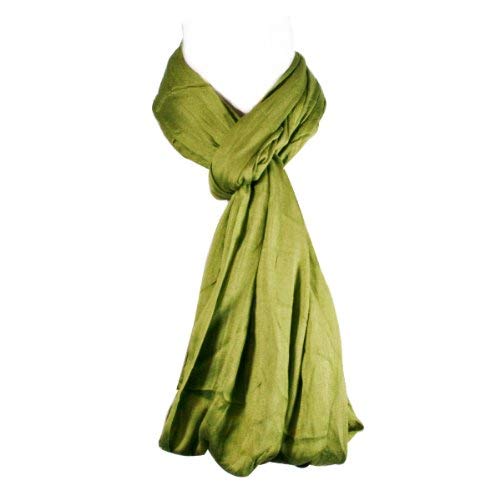 Wrapables Lightweight Silky Soft Infinity Loop Scarf, Olive3