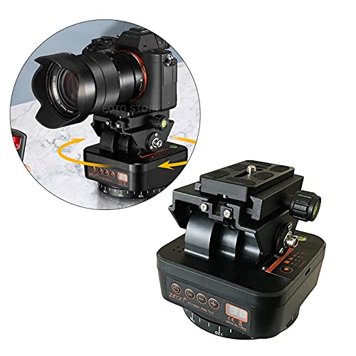 Homyl Cabeça de tripé panorâmico motorizado com velocidade, tempo e direção variáveis - câmeras DSLR