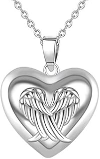 AEONSLOVE Chime Ball Pregnancy Pendant Necklace Music Wishing Bola Angel Wing Heart for Pregnancy Mom Baby Best Jewellery Gift