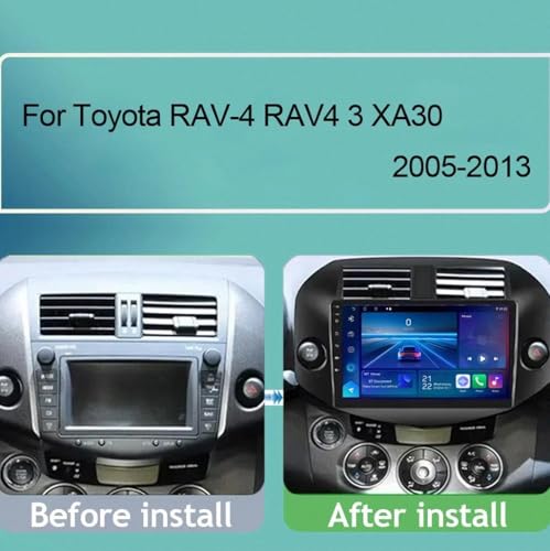 Radio 2 DIN para Rav 4 2005-2013 con Mirror Link y cámara trasera HD 6