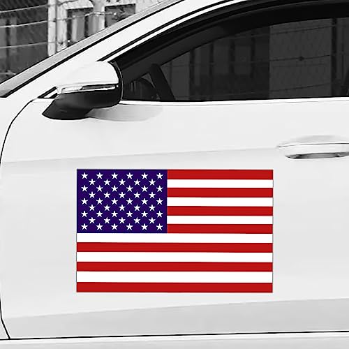 2 Pack 17â€ x12â€ American Flag Car Magnets with 50 mils, Prevent Car Scratches & Dents, Right Angle Car Magnets, Magnet for Car to Independence Day Parade and Cover Company Logo