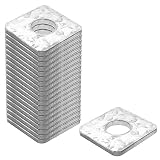20 Pcs Square Washers Plate ⅝"(ID) x1⅝"x1⅝"x3/16", Hot-Dipped Galvanized Steel Thickness 2.8mm Heavy