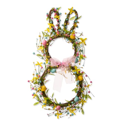 Couronne de Printemps Lapin de Pâques pour Sublimer Votre Porte - 6