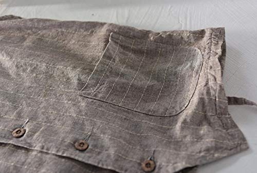 Lazutom Men's Summer Casual Cotton Linen Sleeveless Thin Vest Beach Waistcoat3