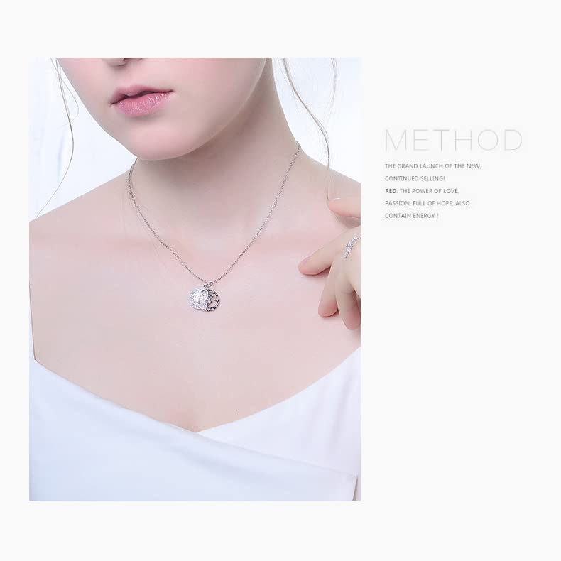 Pendentif Rose en argent S925 véritable bijou d'exception artisanal