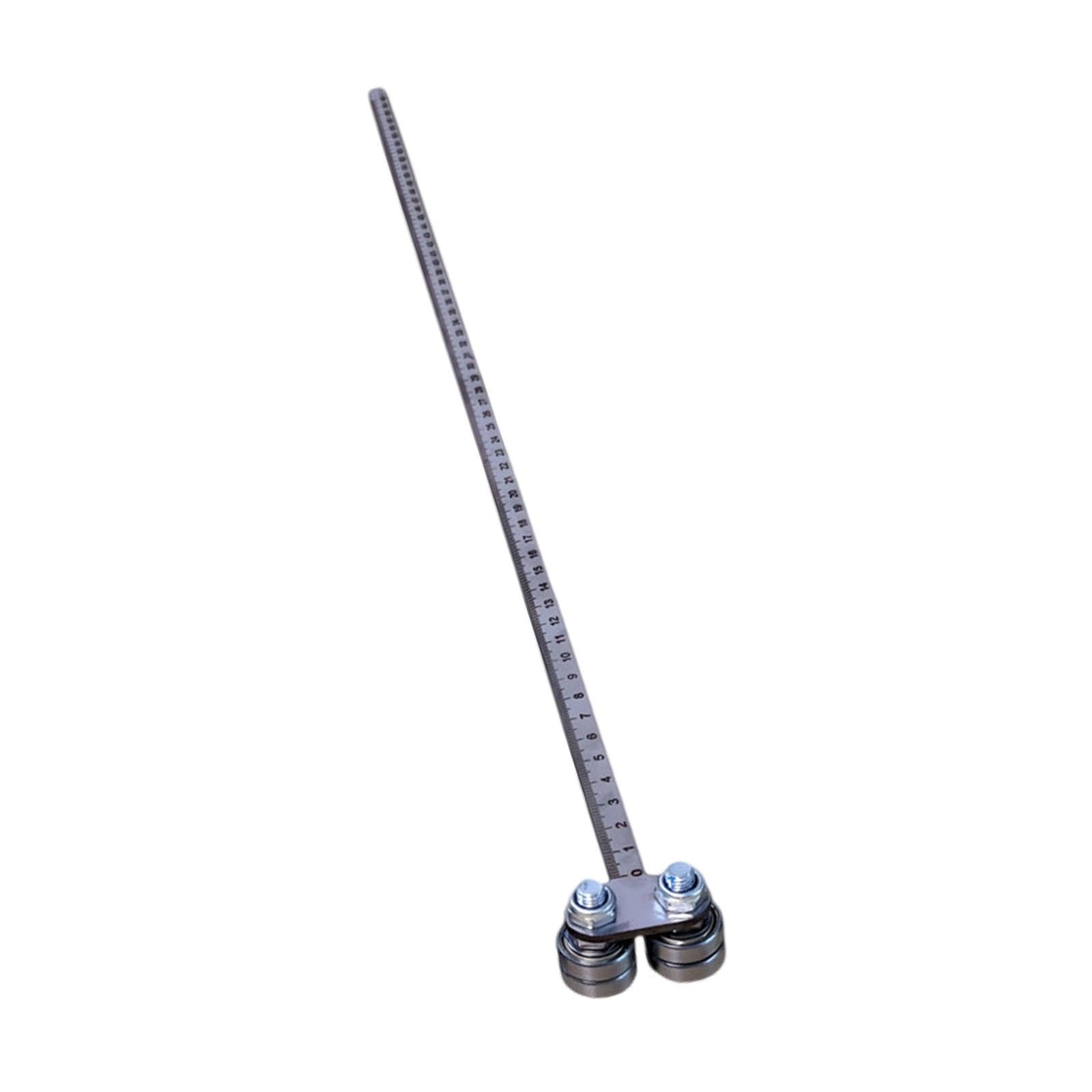 KESOTO Guida per con righello di profondità, accessorio robusto in metallo per lavori di falegnameria, posizionamento, taglio, rifilatura e fresatura, Style F