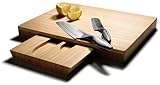 Amazon Brand – Pinzon Santoku Knives and Bamboo Cutting Board Set