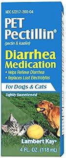 Lambert Kay Pet Pectillin Diarrhea Medication for Dogs and Cats, 4-Ounce