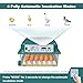 CoInceptus Incubators for Hatching 36 Eggs with Automatic Egg Turning and Humidity Monitoring - 4 Automatic Incubation Modes for Chicken Duck Goose Pigeon
