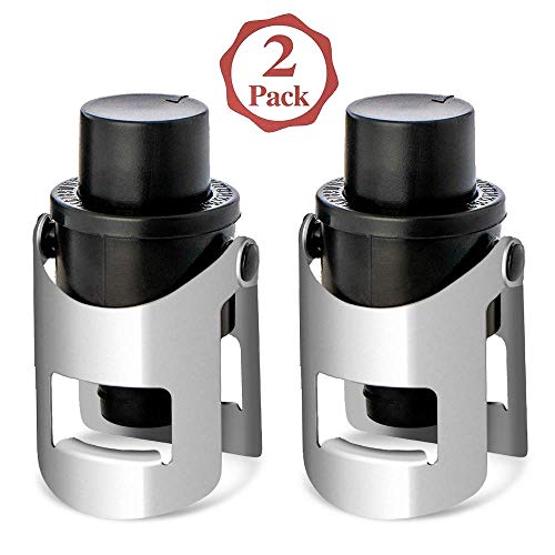 OKAYMART 2 Packs of Champagne Stopper,Bottle Sealer with Bulit-In Pressure Pump,Leak Proof