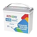 Redodo 12V 100Ah Mini LiFePO4 Battery, Smallest Lithium Battery with Upgraded 100A BMS, Max 1280Wh, Up to 15000 Deep Cycles Battery with 10 Years Lifetime for RV, Trolling Motor, Solar Home, Camping