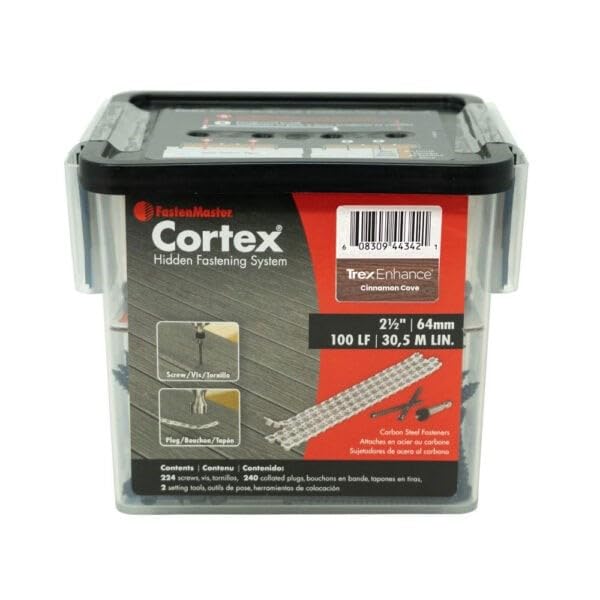 Fastenmaster Collated Cortex Hidden Plug Fasteners for Trex Decking – Cinnamon Cove (100 ln/ft)