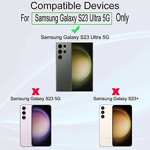 Image of Ibywind Screen Protector For Samsung Galaxy S23 Ultra 5G(6.8 Inches),with 2Pcs Flexible TPU Film,1Pc Camera Lens Protector,1Pc Backing Carbon Fiber Film [Fingerprint Reader,Easy to install]