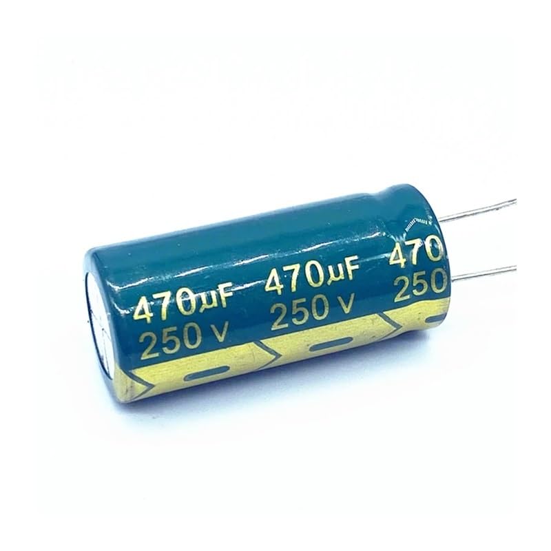 Lot de 30 condensateurs électrolytiques en Aluminium Haute fréquence et Basse impédance 250 V 470 UF, Taille 18 x 40, 20