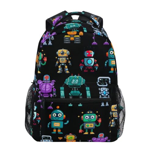 Cartoon Robots Kids Backpack