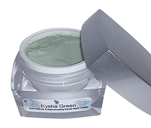 Anti Fatigue and Rejuvenating Night Cream, Kysha Green, Non Oily, Skin Smoothing, and Nutrient Rich Formula, By Diva Stuff