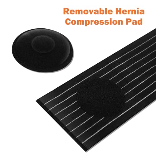 Abdominal Hernia Belt for Women Post-Surgery, Lightweight Umbilical Hernia Belt for Men with Compression Pad, Small Medium Size
