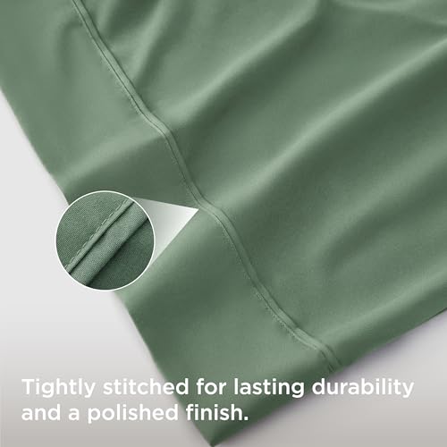 Image of Bedsure Body Pillow Case Cover - Sage Green Brushed Microfiber Long Pillow Cases, Ultra Soft and Cozy Body Pillowcase with Envelope Closure for Kids, Wrinkle, Fade Resistant, 1 Pack, 20x54 Inches