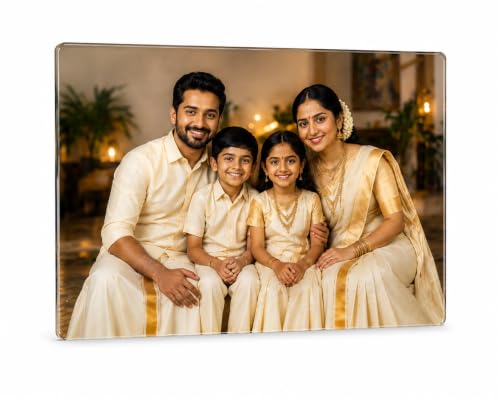 Image of Personalized Acrylic Photo Frame | Premium Crystal Clear Acrylic with HD UV Print | Custom Picture Frame for Home Decor, Wedding, Anniversary, Birthday & Gift Purposes (24x16)