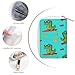SEBNATAL Fashion Credit Card Holder Wallet for Daily Use, Compact Skateboard Dinosaur Leather Case Purse with Metal Zipper