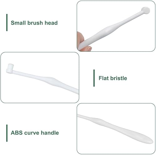 Miniatura 2 de MiOYOOW 2 cepillos de dientes para perros, cepillos de dientes para mascotas con cerdas ultra suaves para dientes y encías sensibles de mascotas,