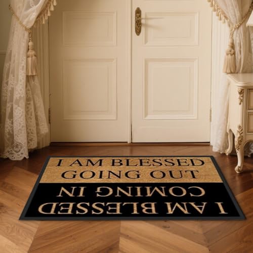 Alfombrilla de puerta frontal resistente y felpudo de bienvenida para el hogar y apartamento 4