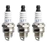 3Pcs L7T Spark Plugs Replacement, Lawnmower Spark Plug for NGK BPMR7A Champion CJ8 RCJ6Y RCJ7Y Stihl & Husqvarna Chainsaw 2 Stroke Engine MS180 MS250 MS070 Husquarna 365 Trimmer L8RTF L8RTC WS8F WSR5F