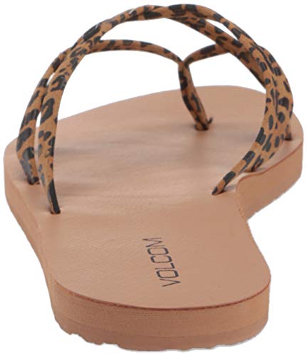 Volcom Women's Criss Cross Strap Sandal Water Shoe, Cheetah,9 #TOP2
