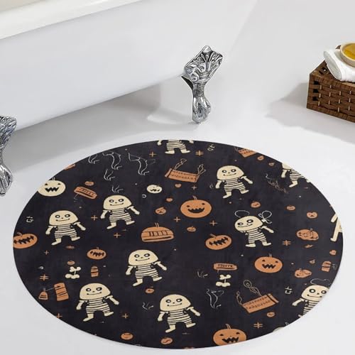 Alfombra pequeña de Halloween con diseño compacto para suelos interiores 6