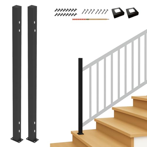CR Fence & Rail Guard Rail Stairs, 2X 36 End Posts, Compatible with V1 Guard Rail Stair Section Kit ONLY