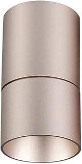 Foco empotrable montado en la pared Foco LED Nórdico Minimalista Sala de estar Foco de pared COB Focos de techo Hogar Dormitorio Sala de estar Lámpara de techo Oro rosa Moda Luz al aire libre (Color