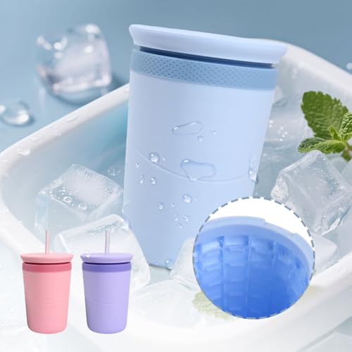 Vaso flexible para crear hielo sin moho y resistente a derrames 6