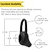 VSuRing Ear Hooks Eartips Kit 360° Rotatable Adjustable Soft Silicone Anti-Slip Sports Clamp Universal Bluetooth Headset Clips Earbuds Replacement for Newbee/Plantronics/TOORUN Black