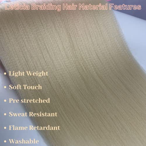 Ombre Pink Blonde Braiding Hair Pre Stretched Kanekalon Knotless Braids Braid In Hair Extensions #TOP3