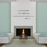 Empresal Wall Decal Quote Matthew 6 Seek First His Kingdom and His Righteousness Bible Scripture Sticker