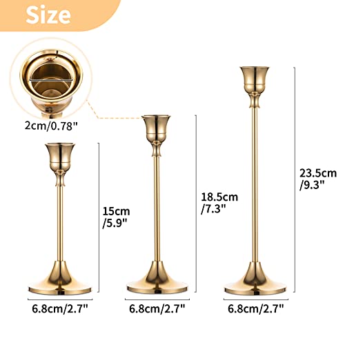 Nuptio B07W554ZNB Candlestick Holders Taper Candle Holders thumb #4