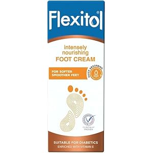 Flexitol Intensely Nourishing Foot Cream, Quick Absorbing, Vitamin E-Enriched Formula to Hydrate, Soften, and Moisturise Very Dry Feet and Legs, Maintain Smooth Feet, 1 x 145g