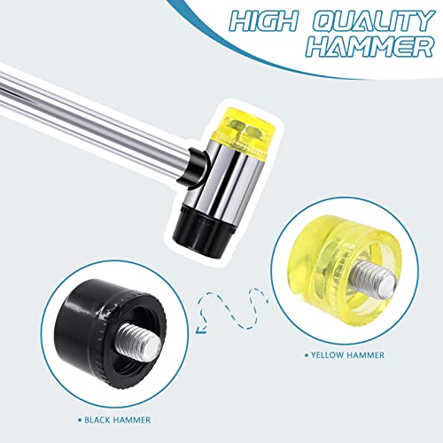 Cimeton 12Pcs Roll Pin Punch Set with Hammer and Storage Pouch, 9 Sizes 1/16 5/64 3/32 1/8 5/32 3/16 7/32 1/4 5/16’’ Steel Removal Tool Kit for Jewelry Watches Craft Automotive