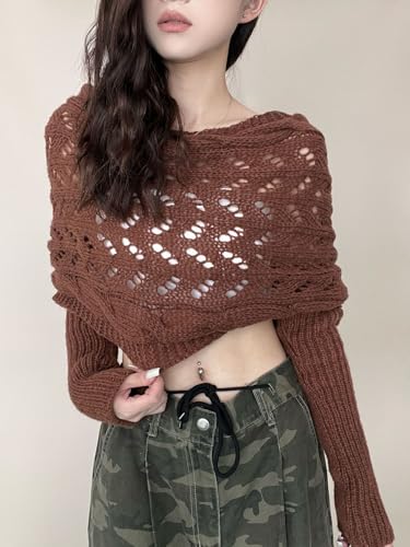 Scarf With Sleeves,Multifunctional Scarf With Sleeves, Knitted Cable Wrap,Sweater Scarf With Sleeves For Women、Girl4