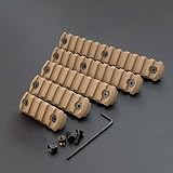 5,7,9,11,13 slot CNC Aluminum Picatinny/Weaver Section Rail Tan/FDE color