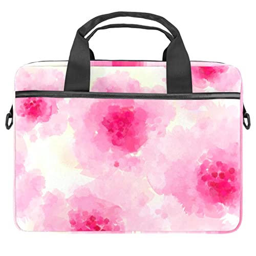 Sac ordinateur 13-14.5 pouces fini les rayures mallette florale rose