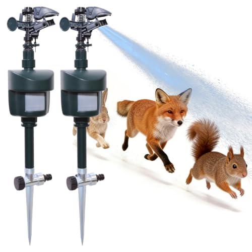 Yardeen Motion Sensor Sprinkler, Adjustable Water Spray for Lawn&Garden